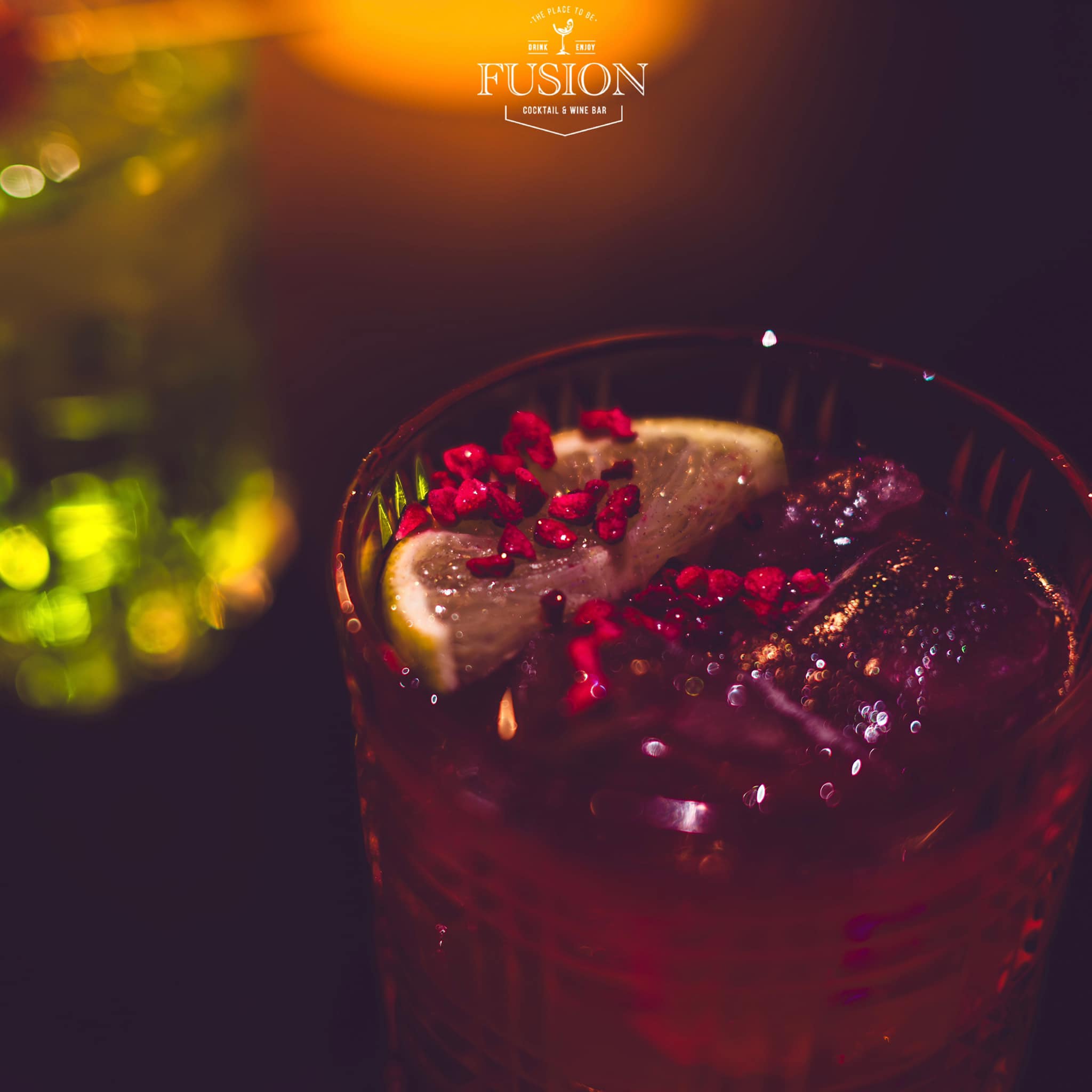 Signature cocktail at Fusion Bar